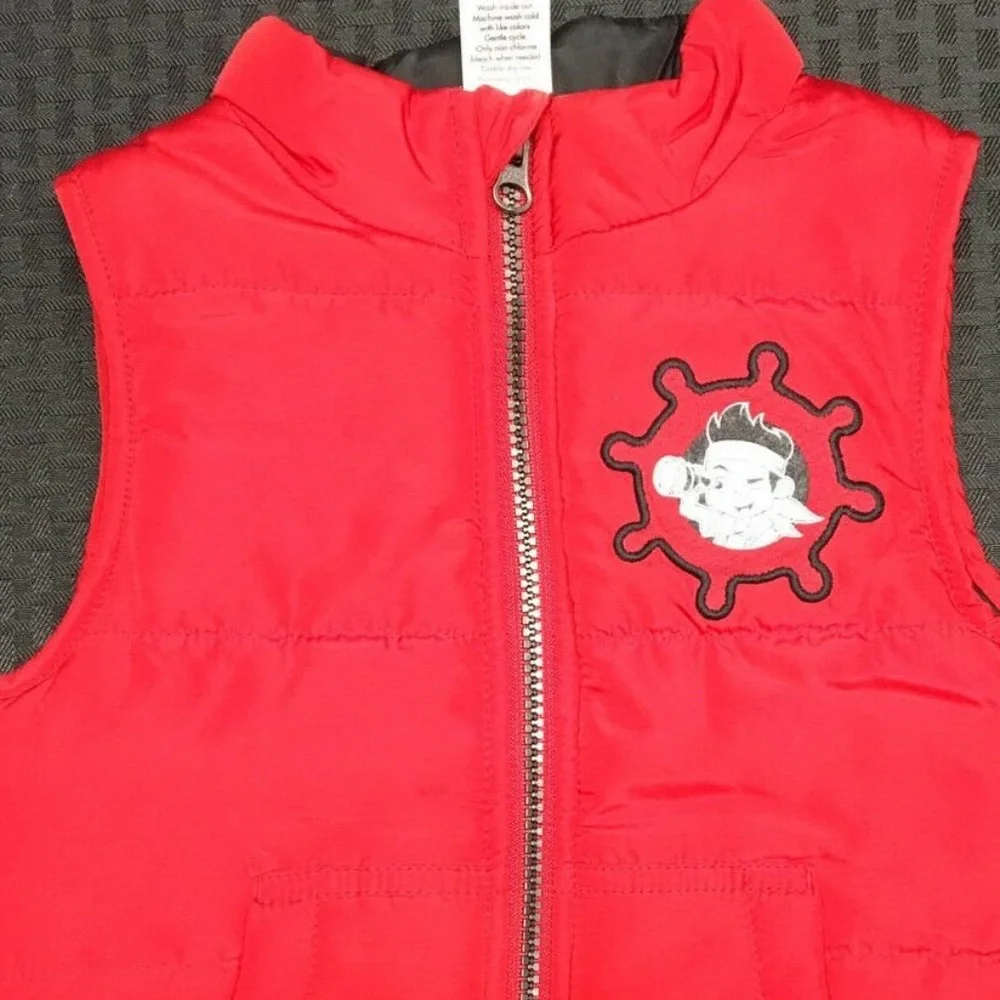 Disney Sleeveless Red Pirate Jake Vest 2T
